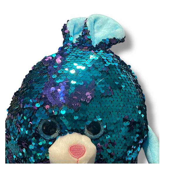 Walmart Ways to Celebrate Plush Bunny Rabbit Sequin Easter Stuffed Animal 12” - Picture 4 of 13
